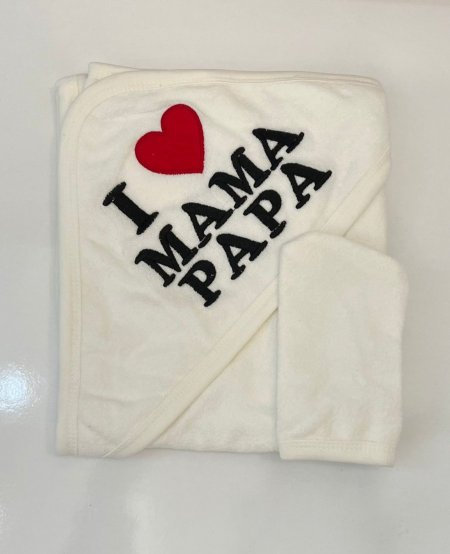 منشفه مع قفاز للاستحمام